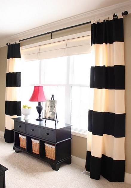 I actually really like these curtains. Something like this could be a good compromise.
